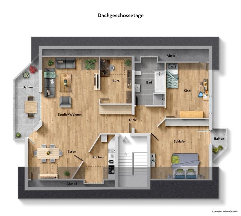 Dachgeschossetage - Kapitalanlage