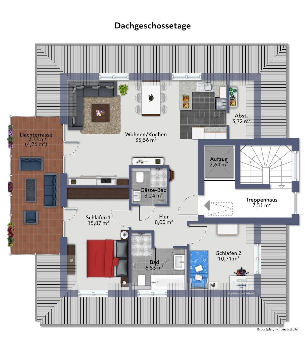 großzügige Wohnung mit Lift!
