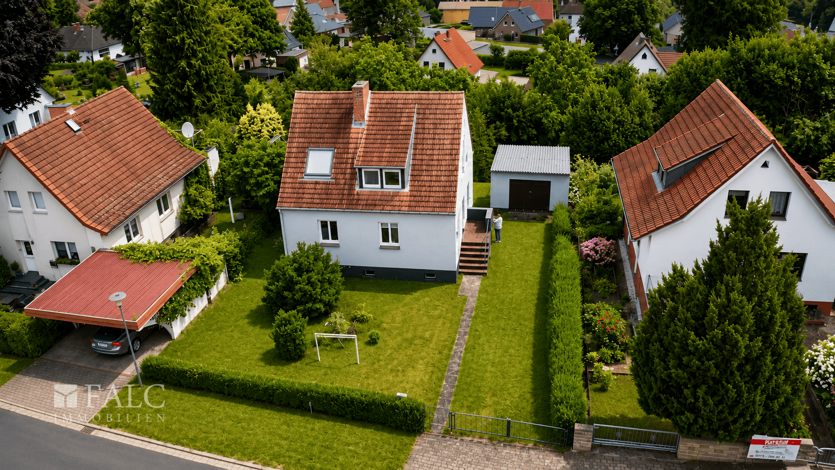 Drohne Straßenansicht