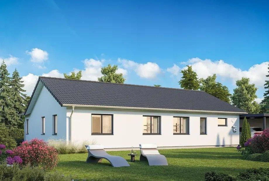 Bungalow Gartenansicht