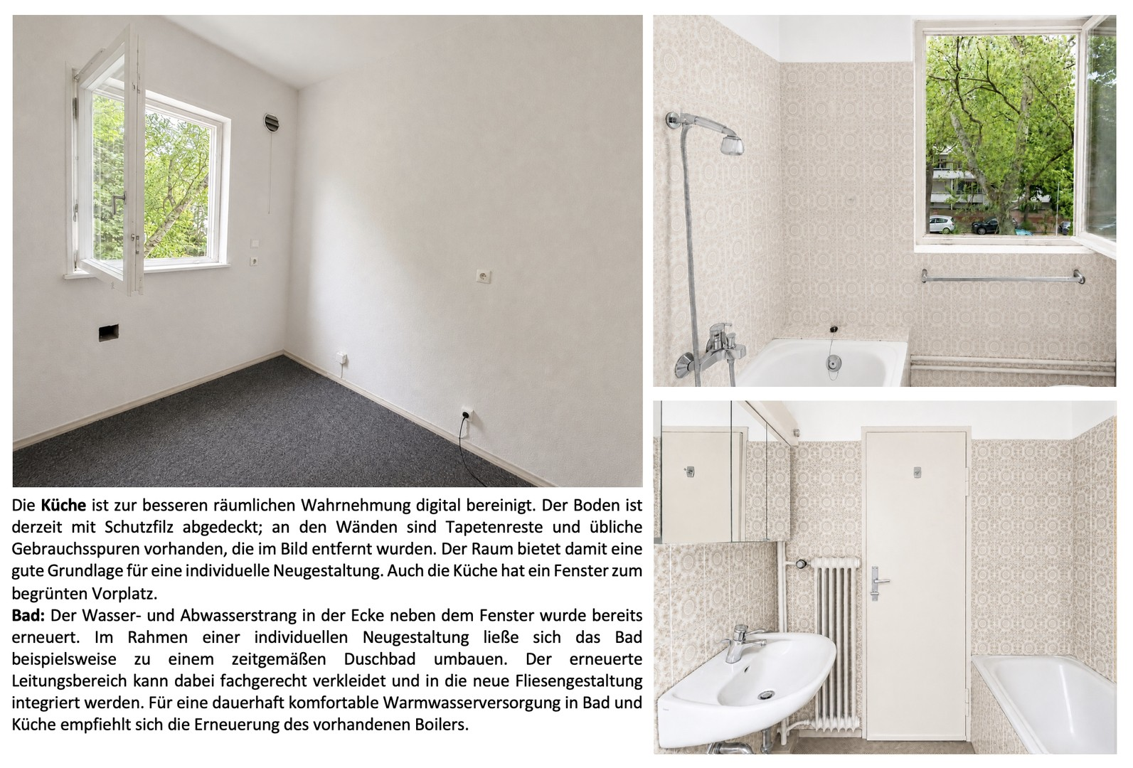 Küche und Bad