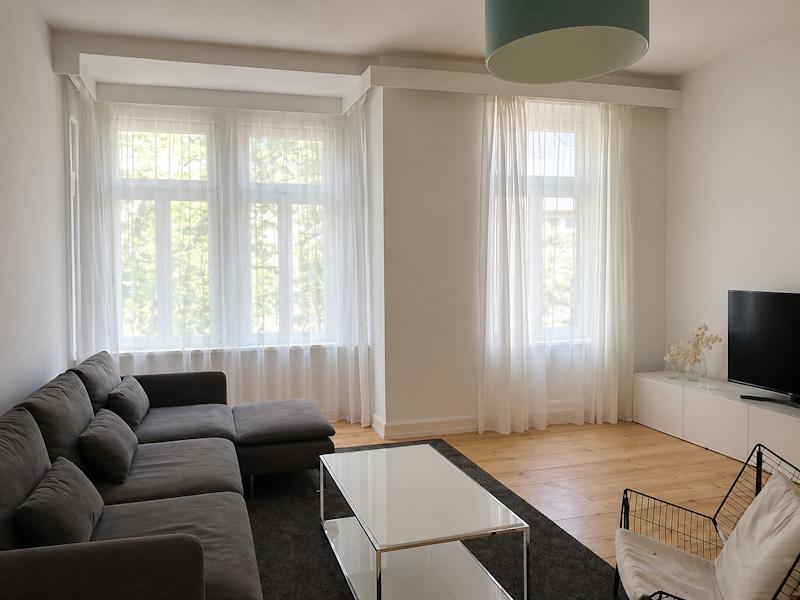 Wohnzimmer mit Erker