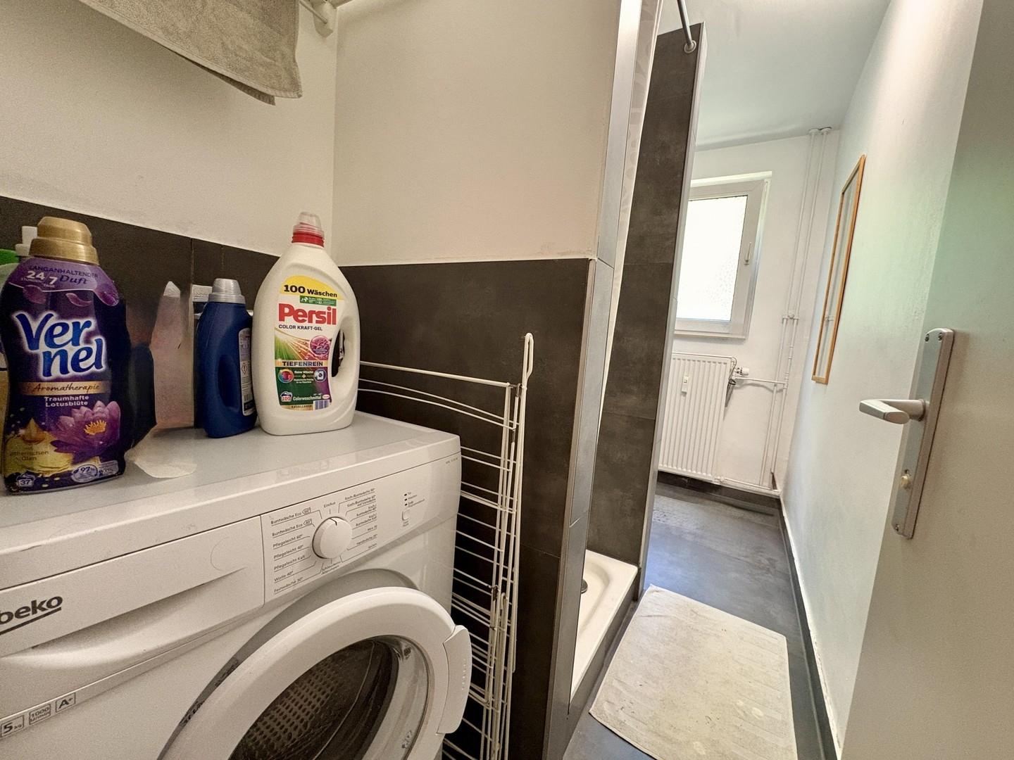 Waschmaschine im Badezimmer