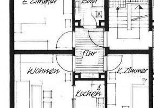 Grundriss mit Balkon
