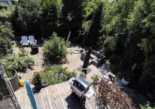 Blick vom Balkon