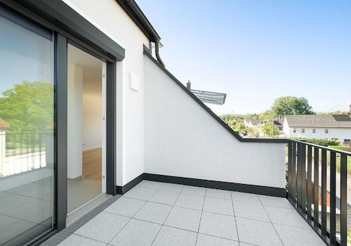 Dachterrasse mit Blick ins Grüne