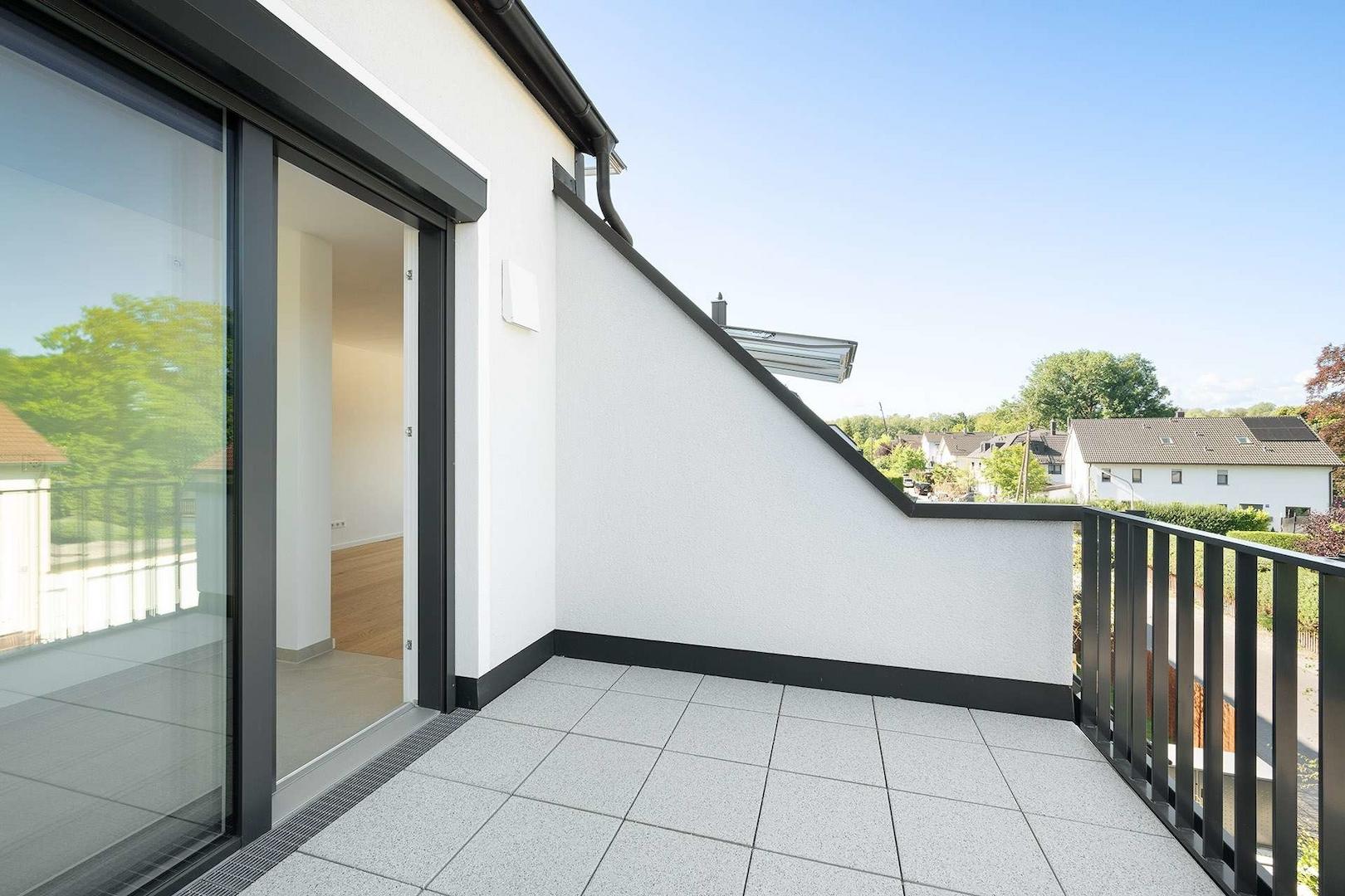 Dachterrasse mit Blick ins Grüne