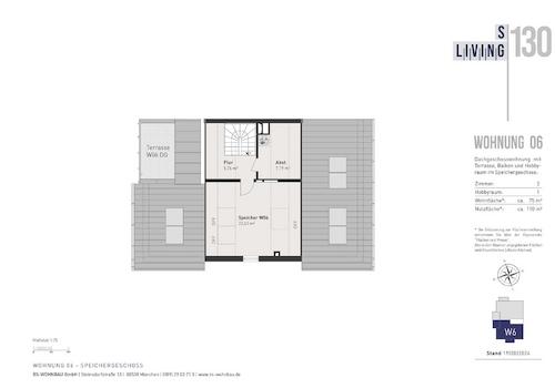 Grundriss Ebene 2 (Speicher/Studio)