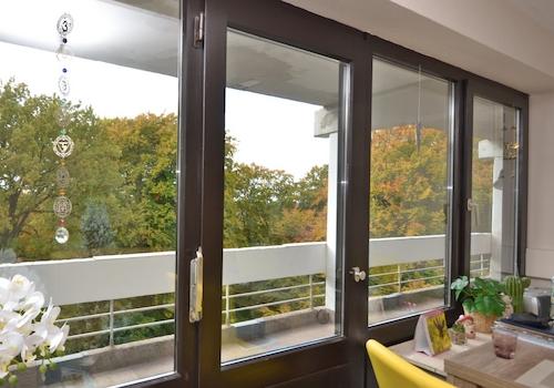 Loggia vor Wohn-/Esszimmer und Schafzimmer