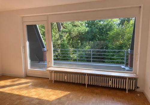 Durchgehende Fensterfront