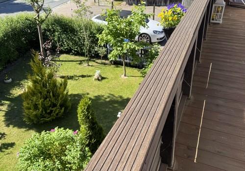 Blick vom Balkon