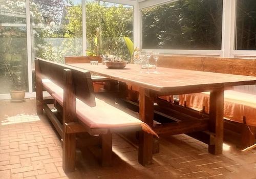 Sommergarten am Wohnzimmer