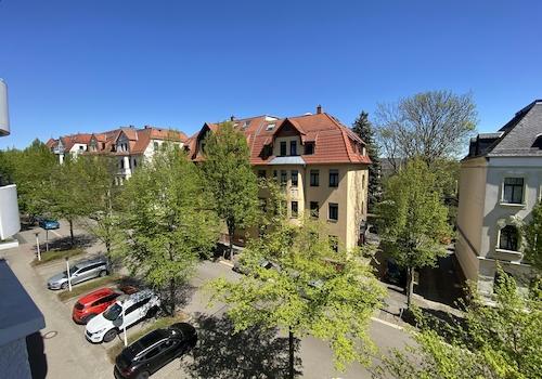 Blick vom Wohnzimmer