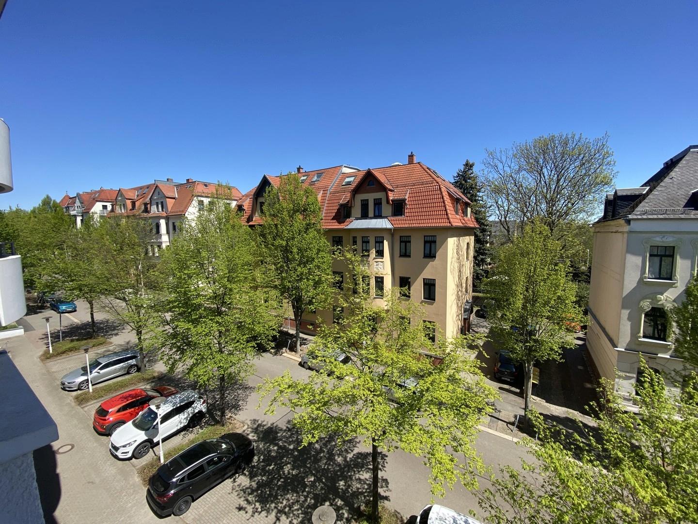 Blick vom Wohnzimmer