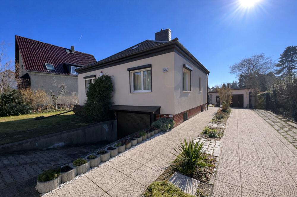 Sicht zur Zufahrt