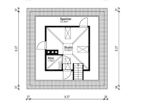 Grundriss Dachgeschoss 28.04.2022