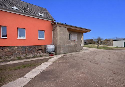 Rückansicht des Hauses