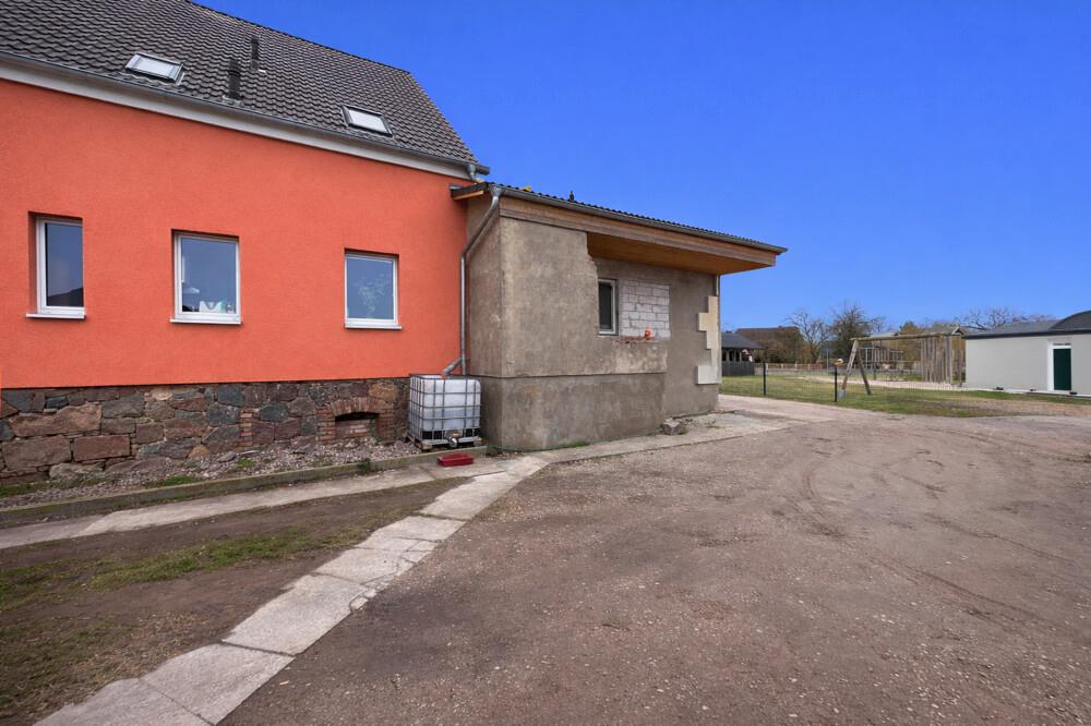 Rückansicht des Hauses