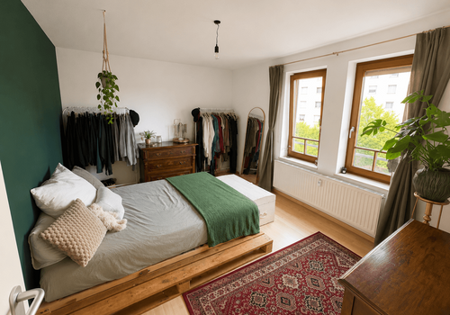 großzügiges Schlafzimmer