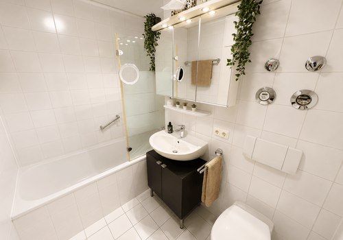 Badezimmer mit Wanne