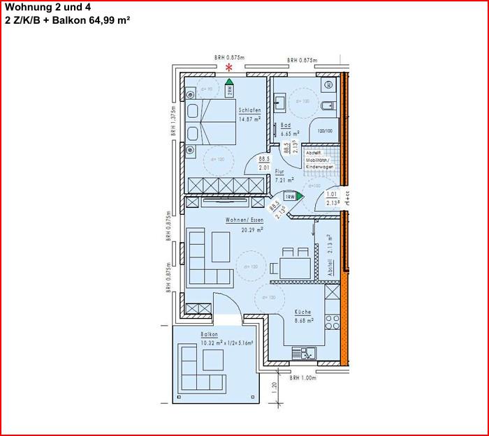 GR, Wohnung 2 und 4 