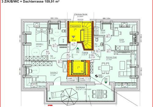 GR, Wohnung 6, DG mit Terrasse