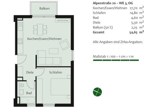 Grundriss Wohnung