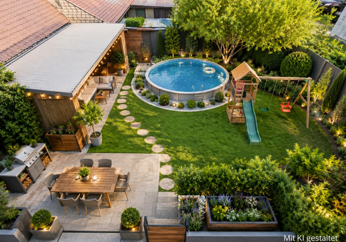 Gartengestaltung KI generiert