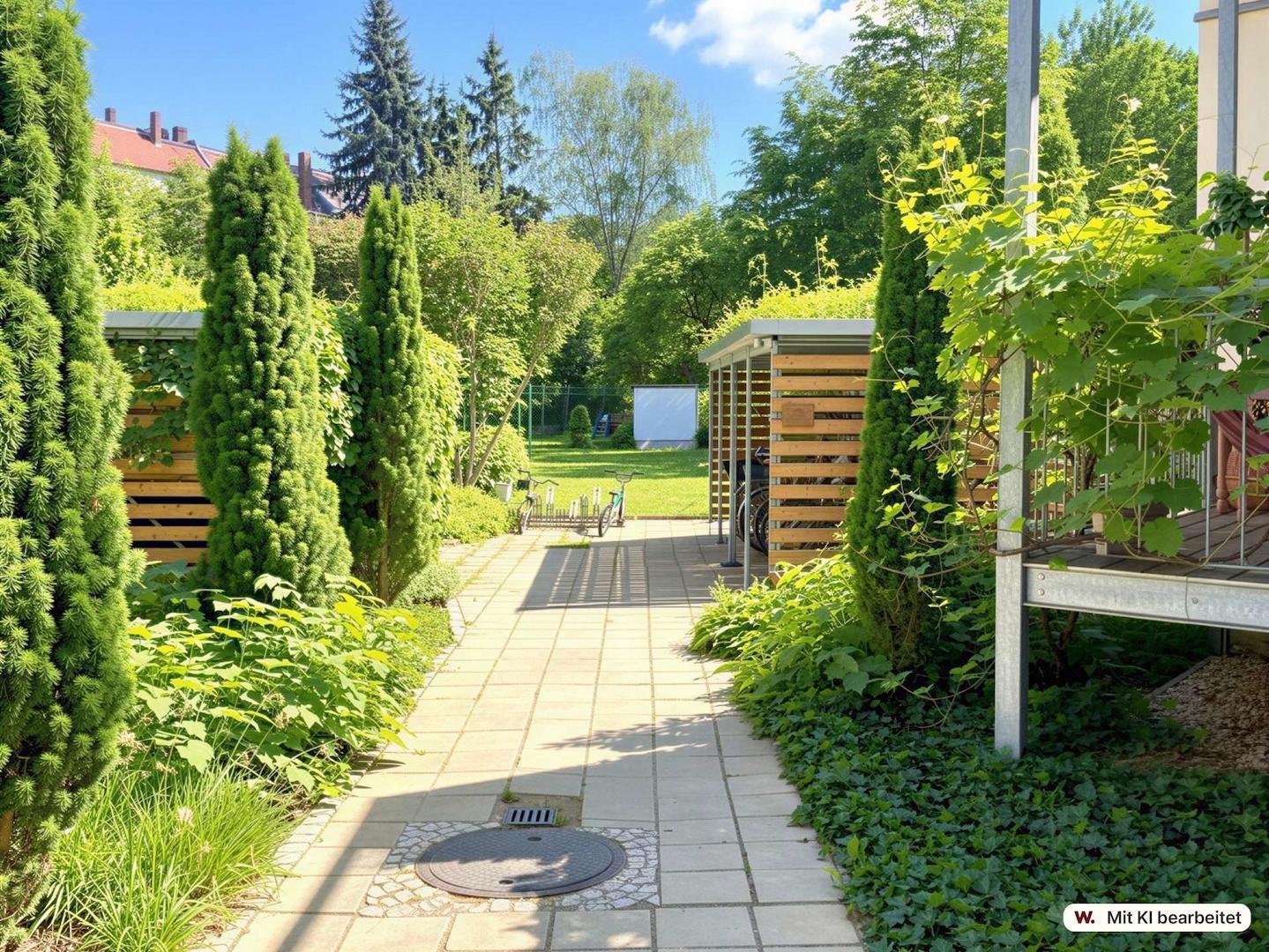 Idyllischer Innenhof
