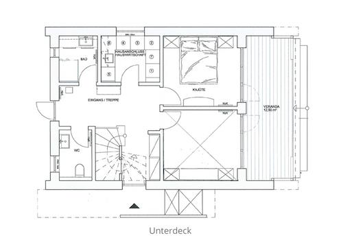 Grundriss-Unterdeck