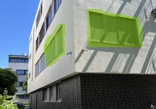 Rückseite vom Gebäude