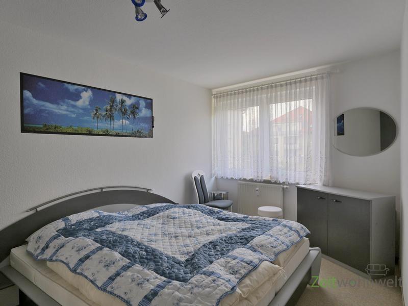Blick ins Schlafzimmer