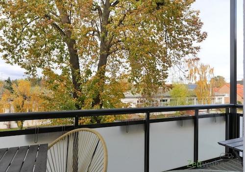 Blick vom Balkon