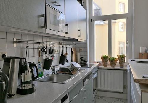 Waschmaschine in der Küche