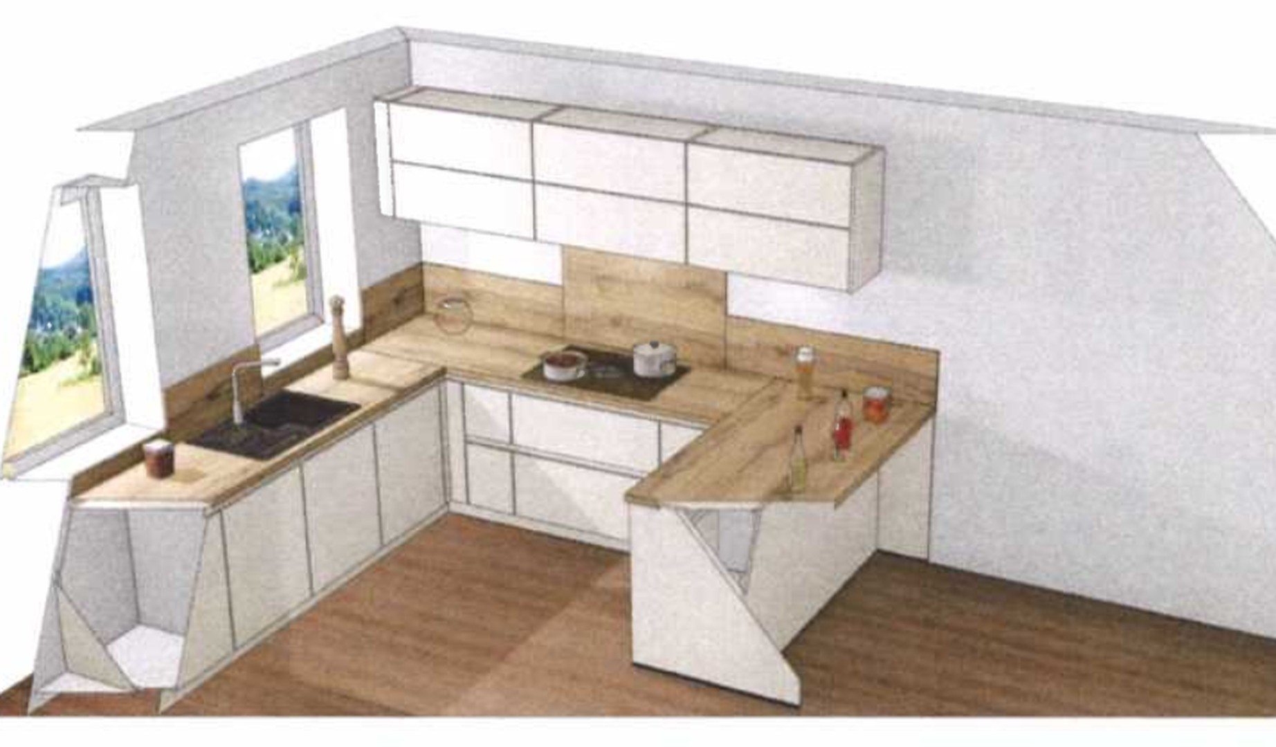 Grundriss Wohnung 3D