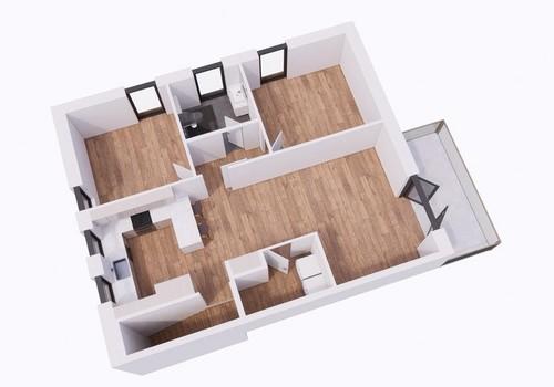 Küche – 3D-Ansicht 3