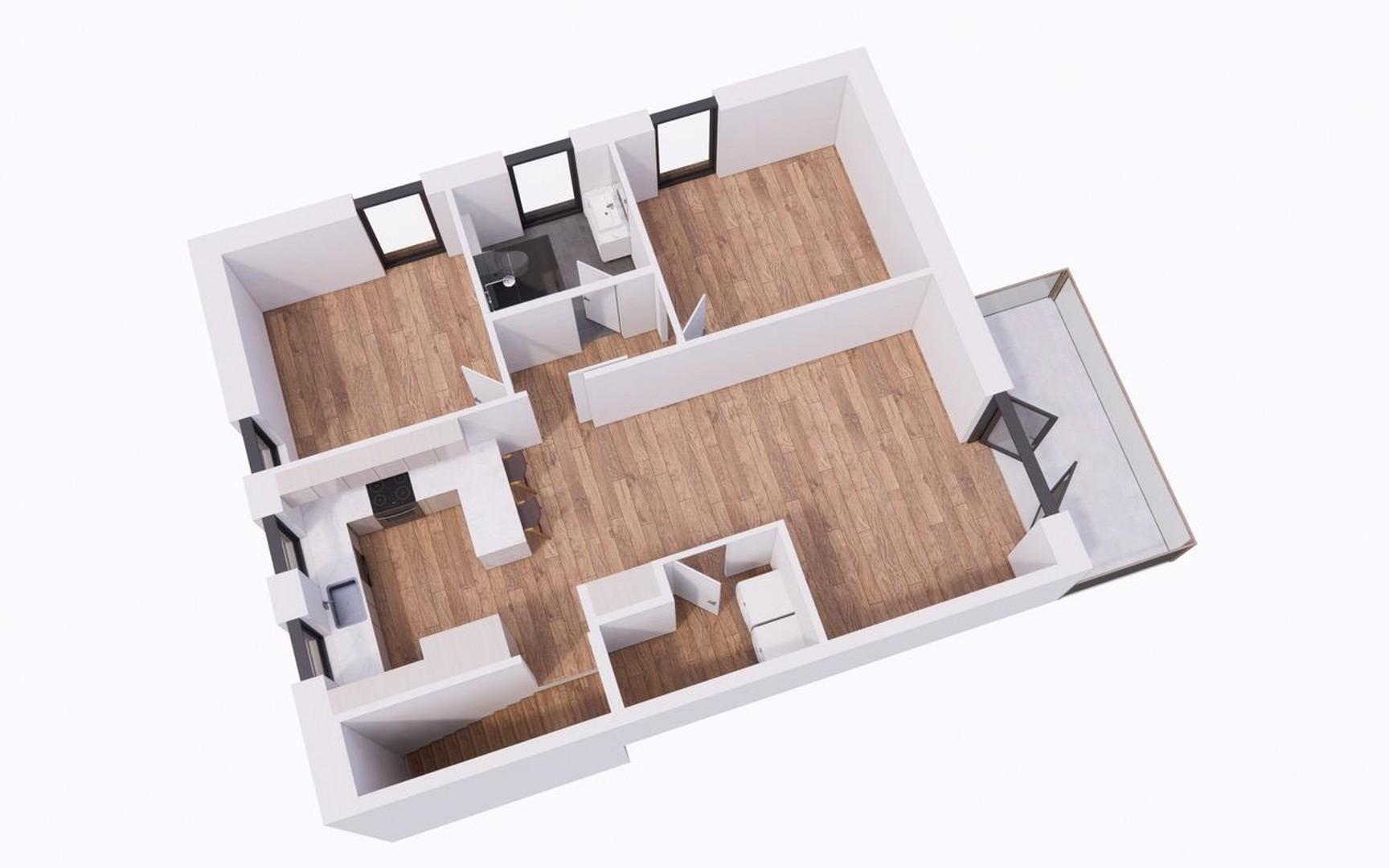 Küche – 3D-Ansicht 3