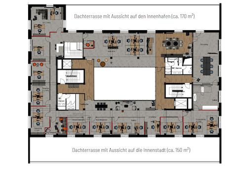 Grundriss Möblierung