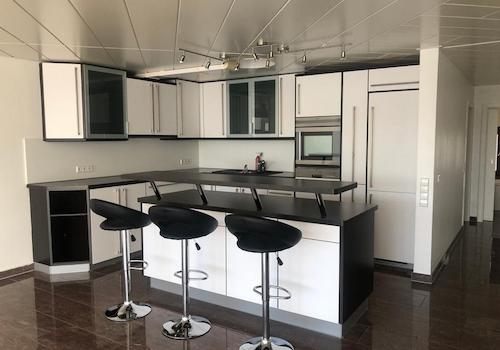 offene Küche im Wohnzimmer