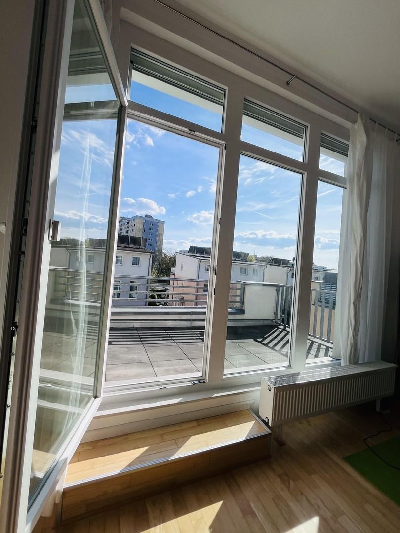 Austritt zur Dachterrasse