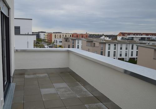 Terrasse aus dem Schlafzimmer