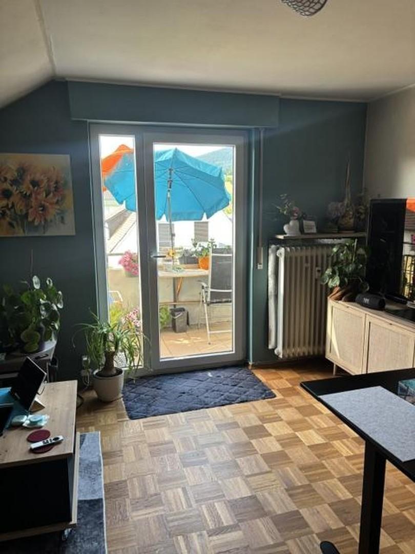 Balkon vom Wohnzimmer aus