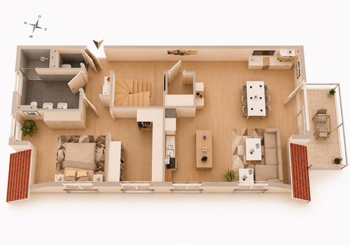 3D-Grundriss 1. DG