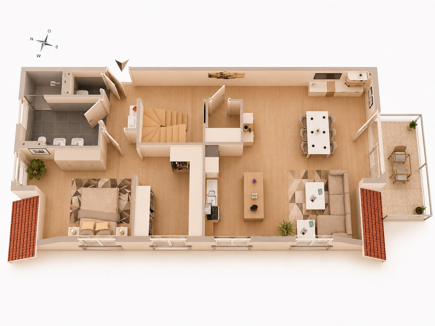 3D-Grundriss 1. DG