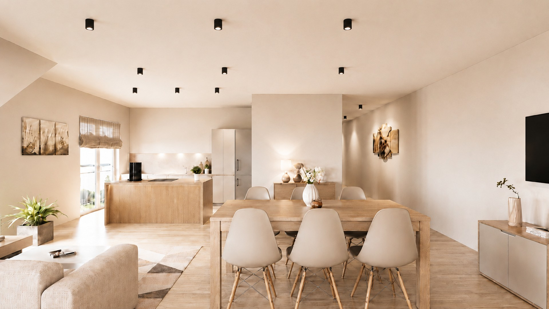 Visualisierung 1. DG Wohnen