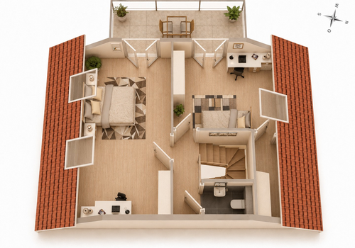 3D-Grundriss 2. DG