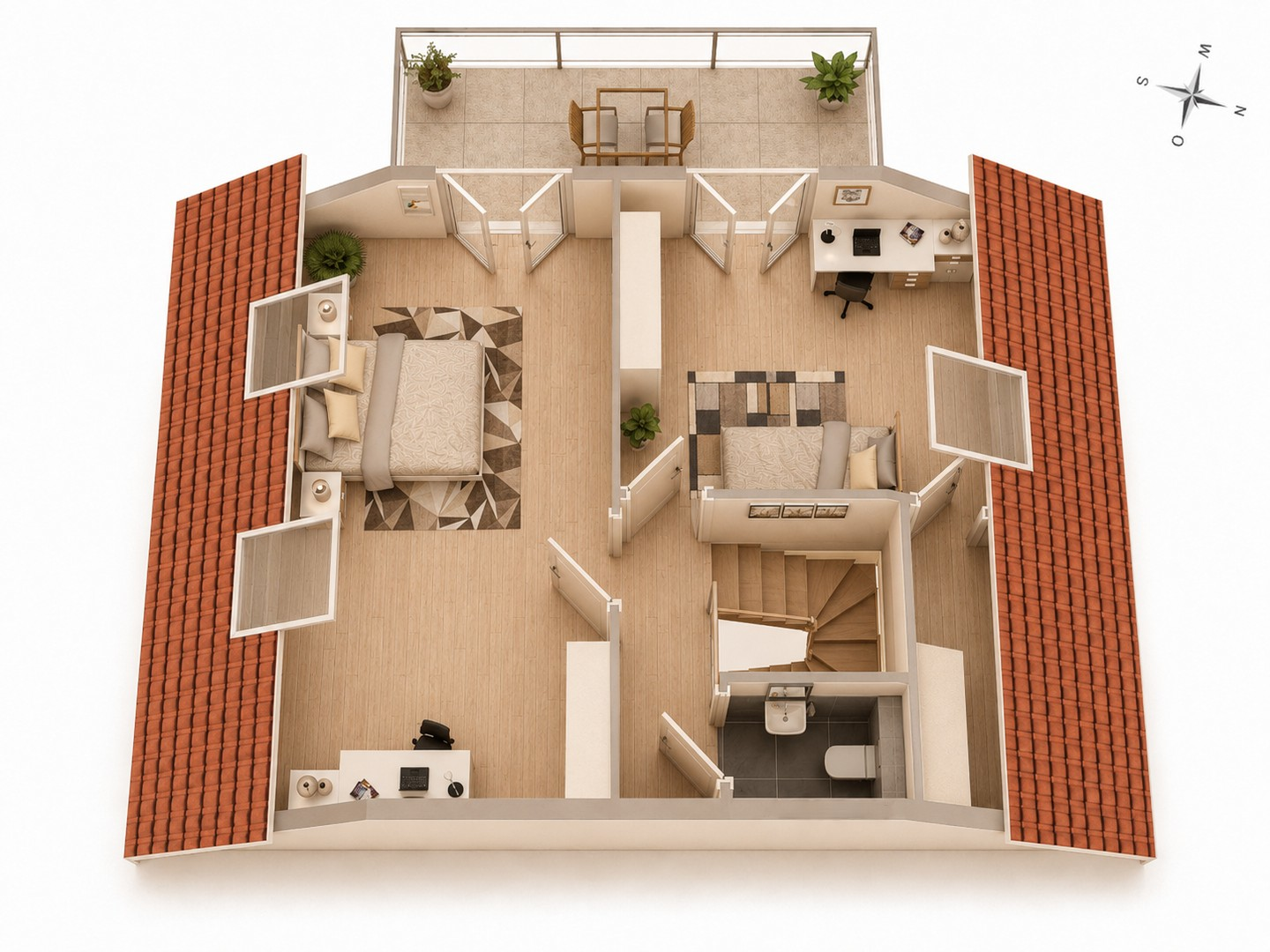 3D-Grundriss 2. DG