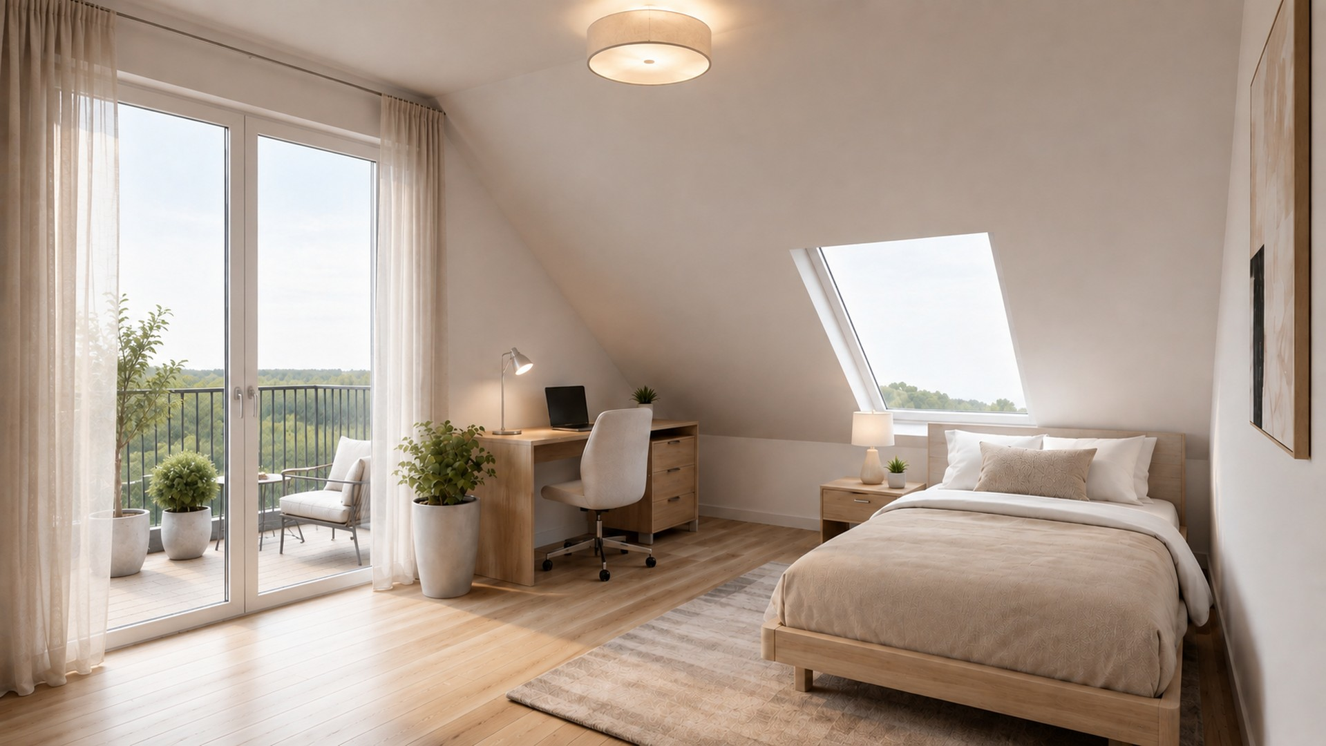 Visualisierung 2. DG Zimmer