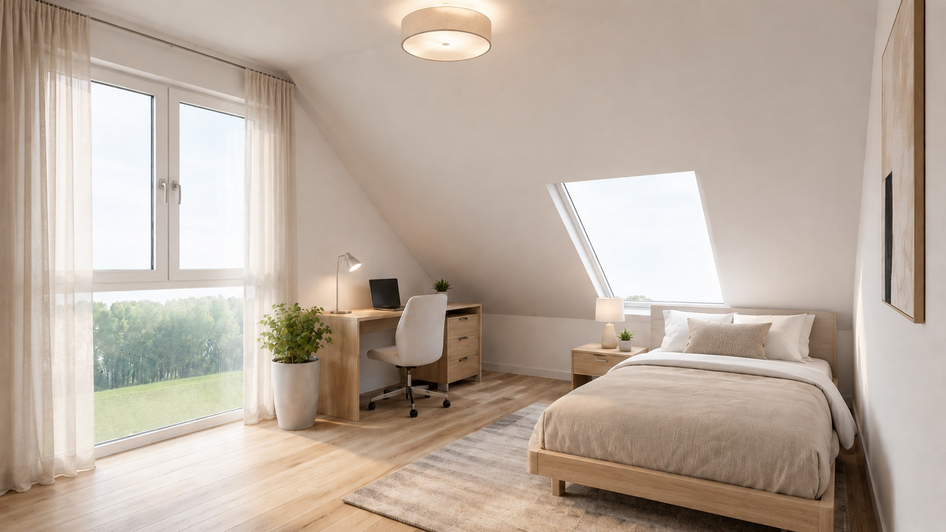 Visualisierung 2. DG Zimmer