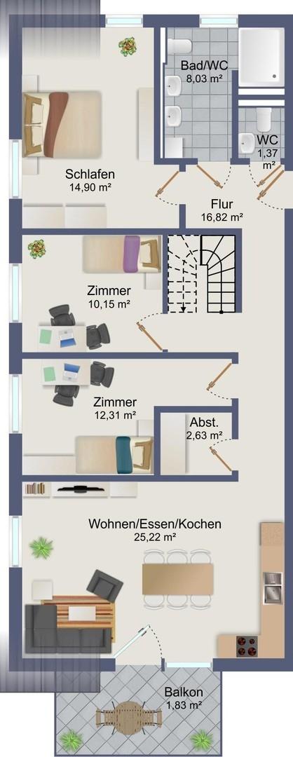 Grundriss 1.DG